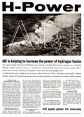 Zeta Hydrogen Power 1950s Vintage Retro Advert Poster