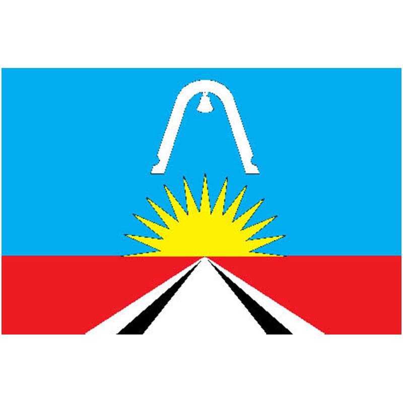 Zheleznodorozhny City Flag N1601 A4 Photo Print
