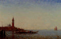 Ziem Felix Gondole Devant St Giorgio Venice A4 Photo Print