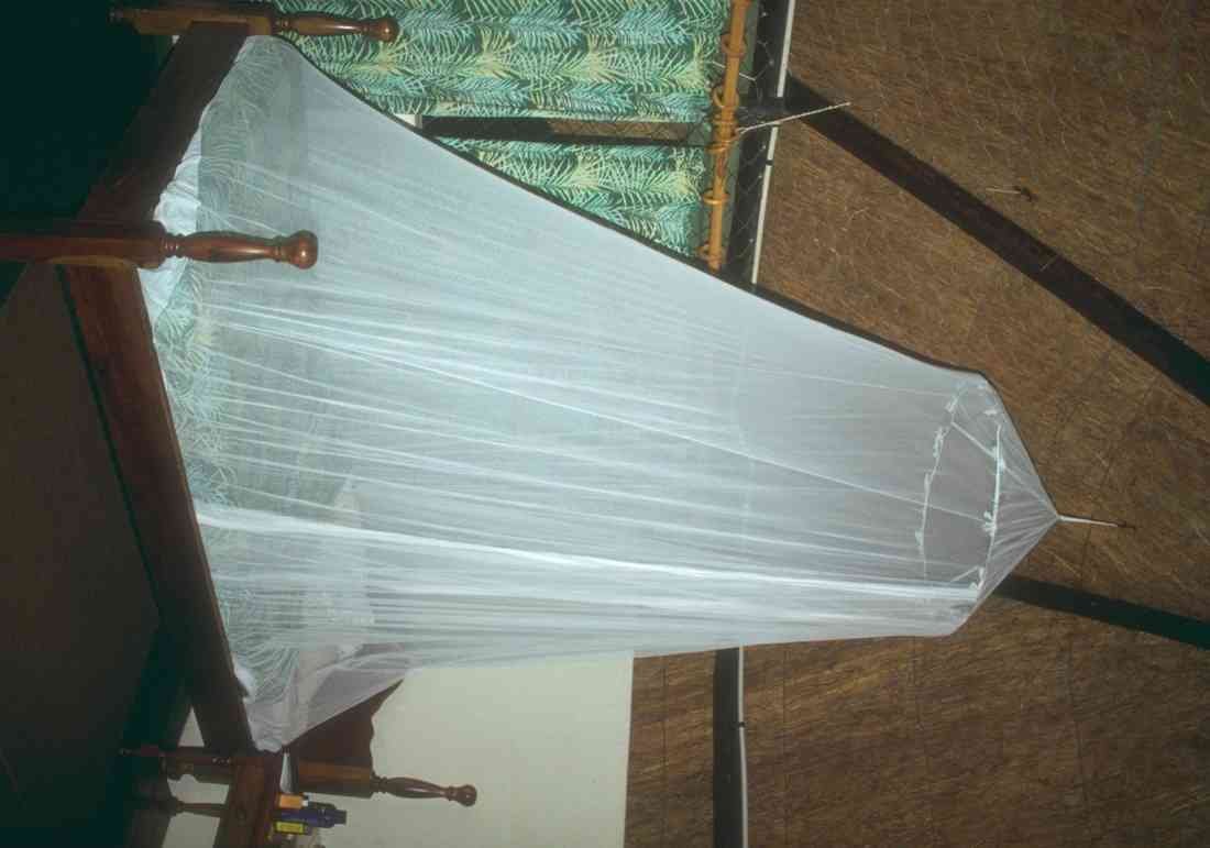 Zimbabwe 296010 Bed With Mosquito Net A4 Photo Print