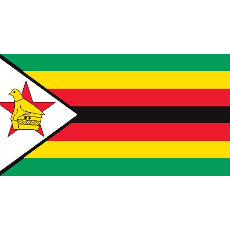 Zimbabwe Flag N1796 A4 Photo Print
