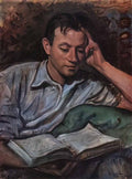 Zinaida Serebriakova alexander serebryakov reading a book 1946 Art A4 Photo Print