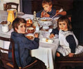 Zinaida Serebriakova at breakfast 1914 Art A4 Photo Print
