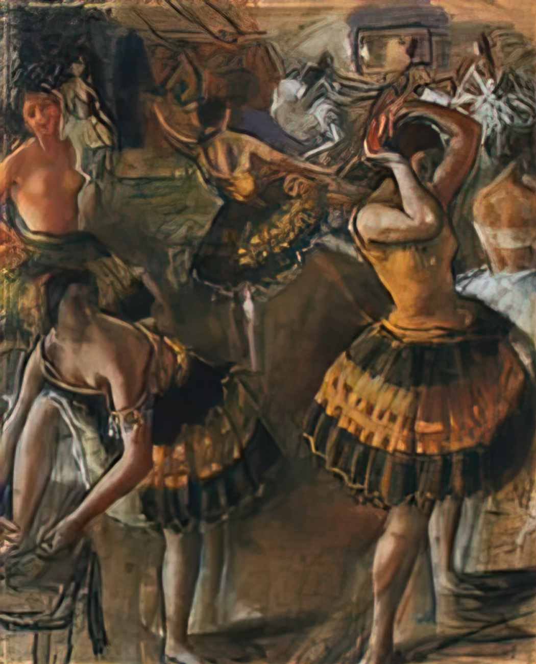 Zinaida Serebriakova ballet dancers in their dressing room 1923 Art A4 Photo Print
