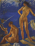 Zinaida Serebriakova bathing 1917 Art A4 Photo Print