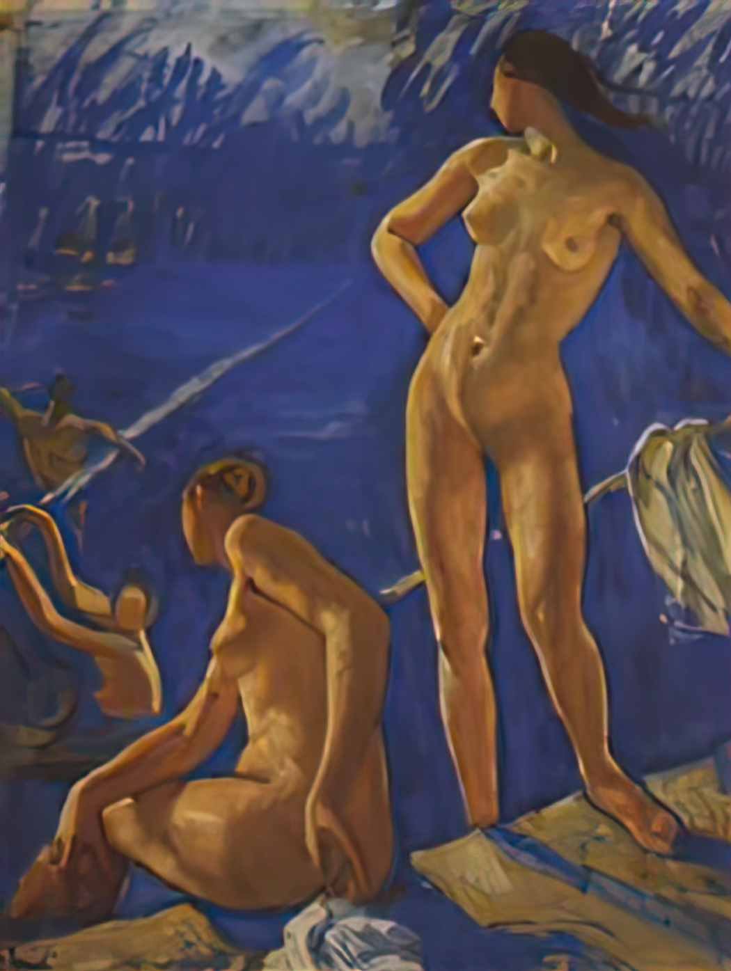 Zinaida Serebriakova bathing 1917 Art A4 Photo Print
