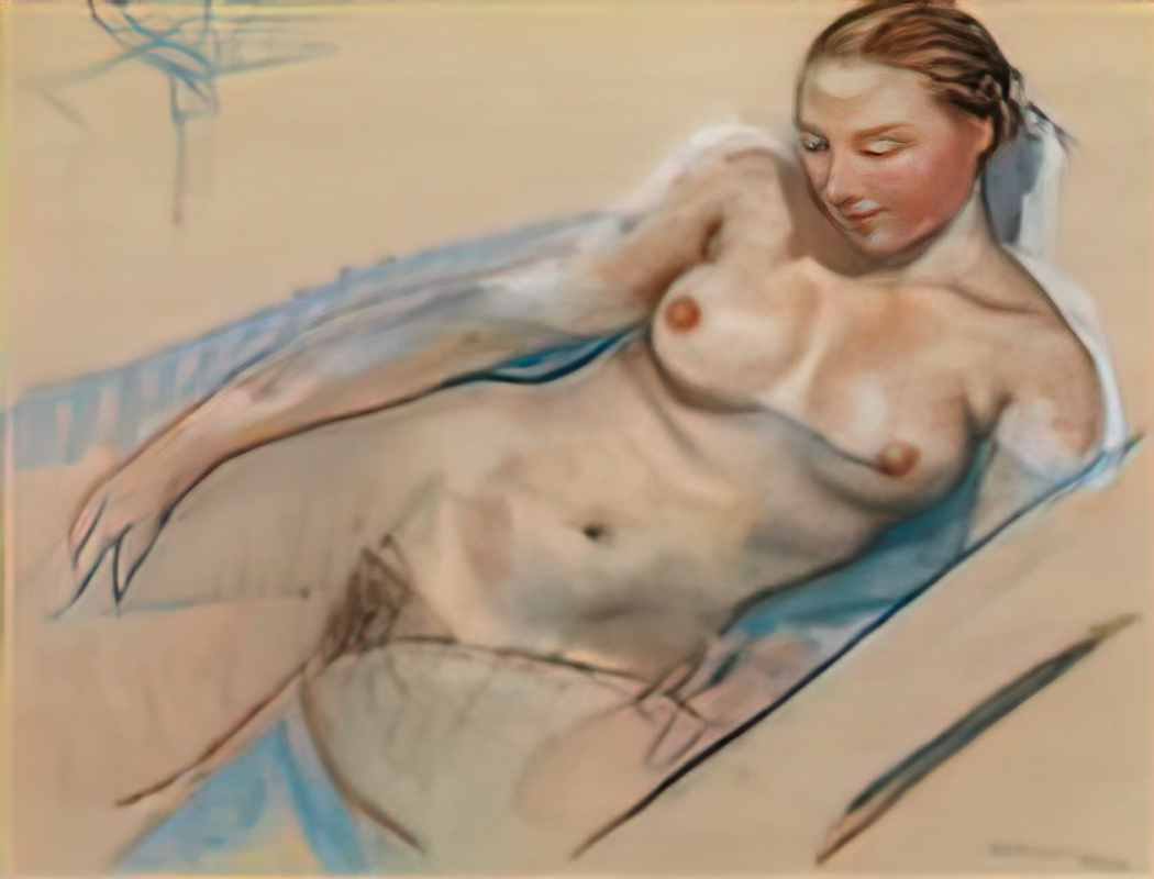 Zinaida Serebriakova bathing nude 1927 Art A4 Photo Print
