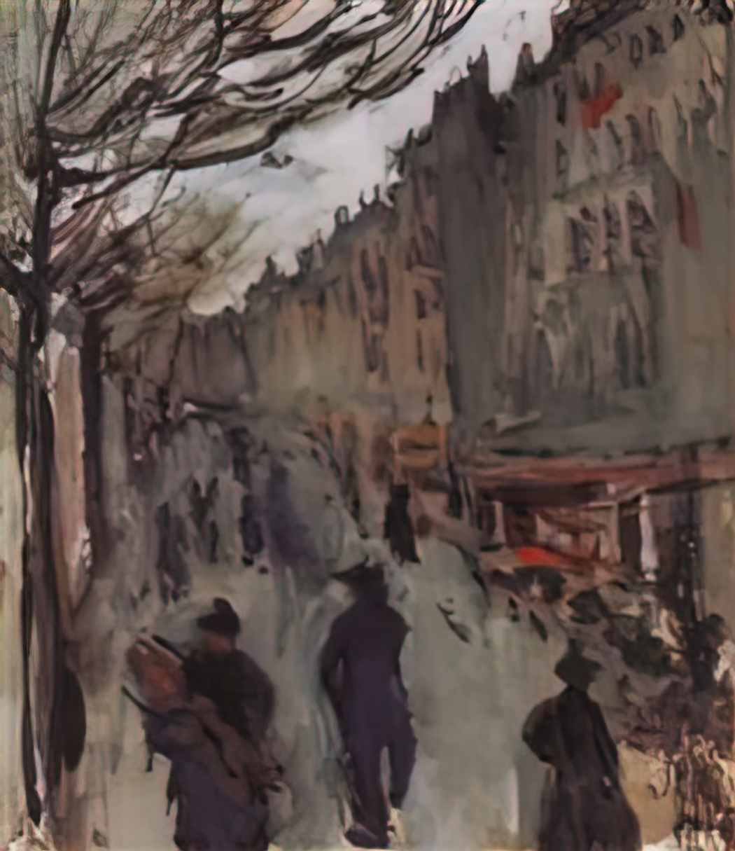 Zinaida Serebriakova boulevard in paris Art A4 Photo Print