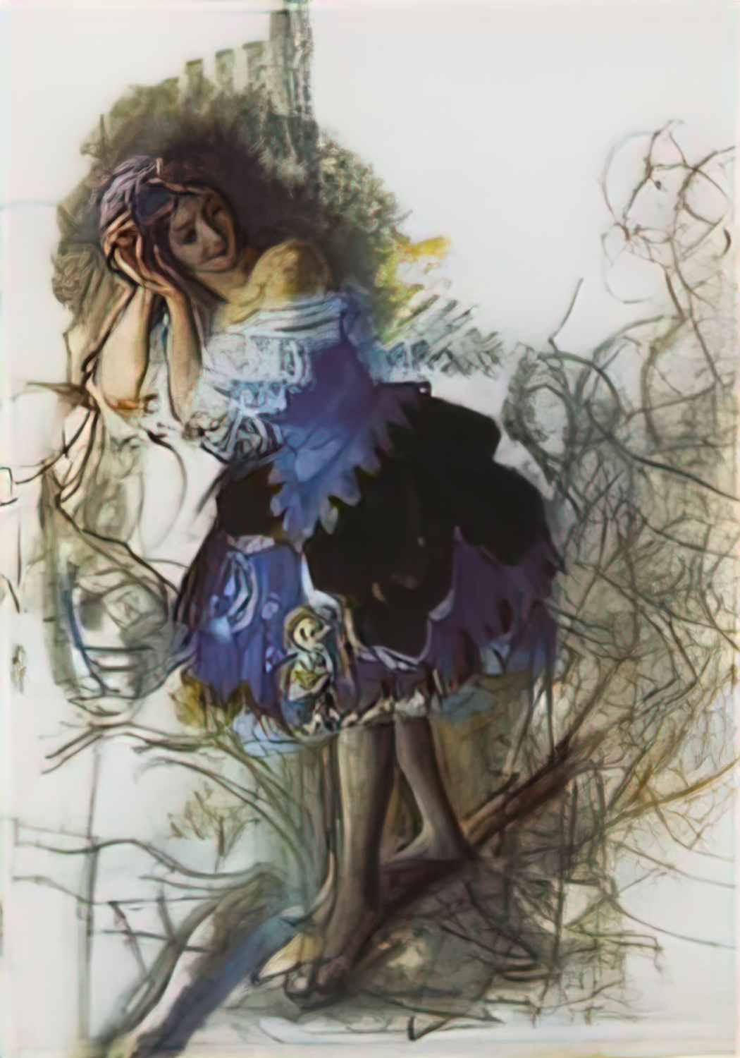 Zinaida Serebriakova dancer 1924 Art A4 Photo Print