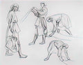 Zinaida Serebriakova four female figures 1916 Art A4 Photo Print