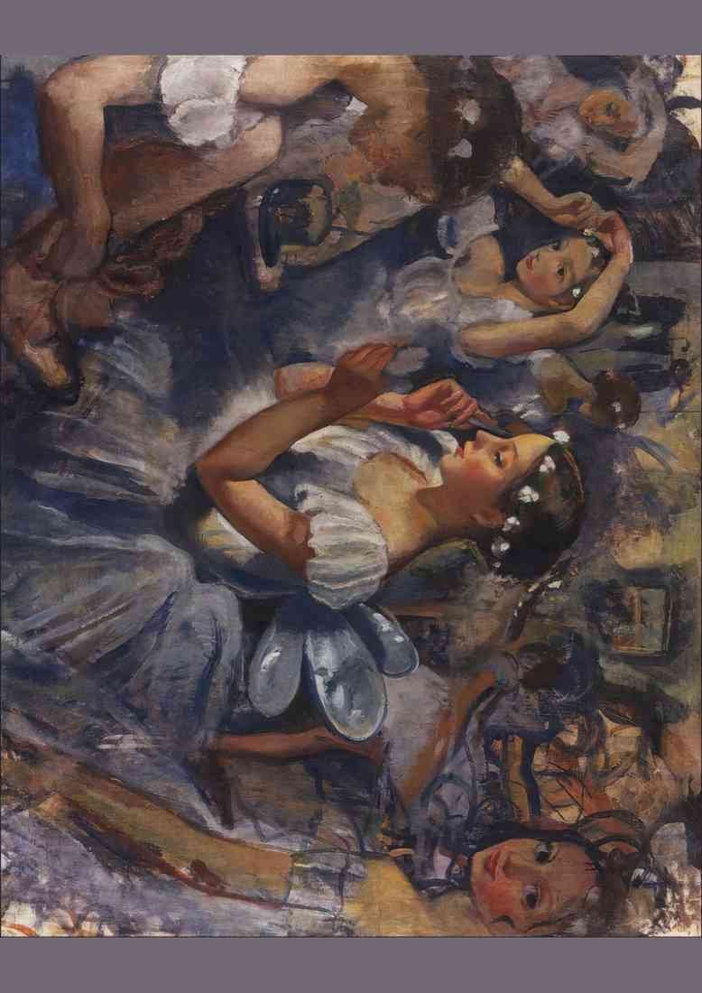 Zinaida Serebriakova girls sylphides ballet chopiniana A4 Photo Print