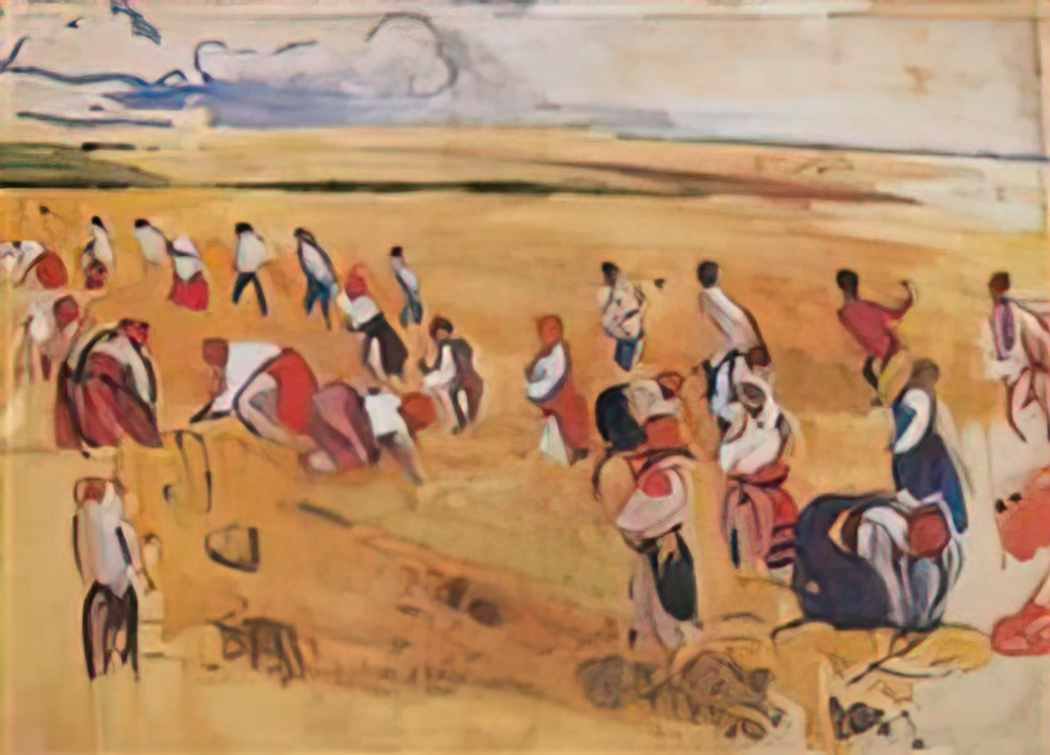Zinaida Serebriakova harvest Art A4 Photo Print