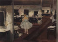 Zinaida Serebriakova in ballet dressing room 1924 Art A4 Photo Print
