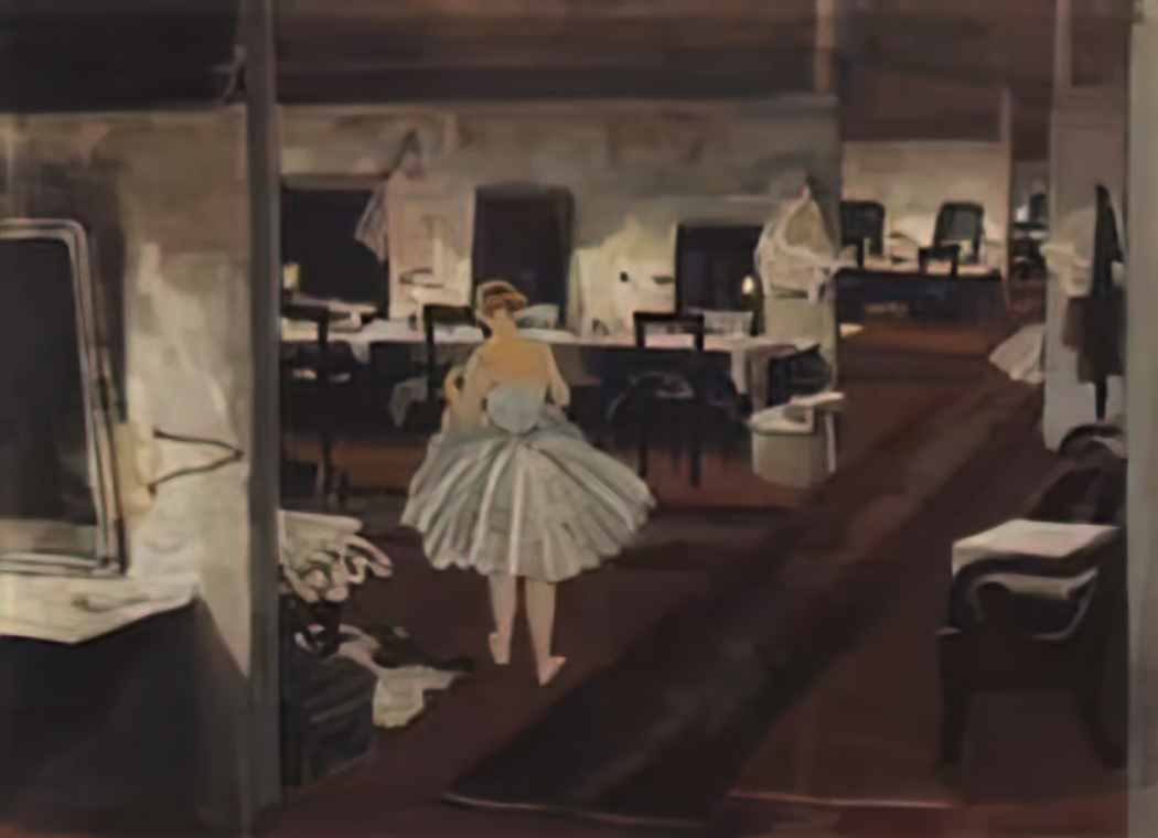 Zinaida Serebriakova in ballet dressing room 1924 Art A4 Photo Print