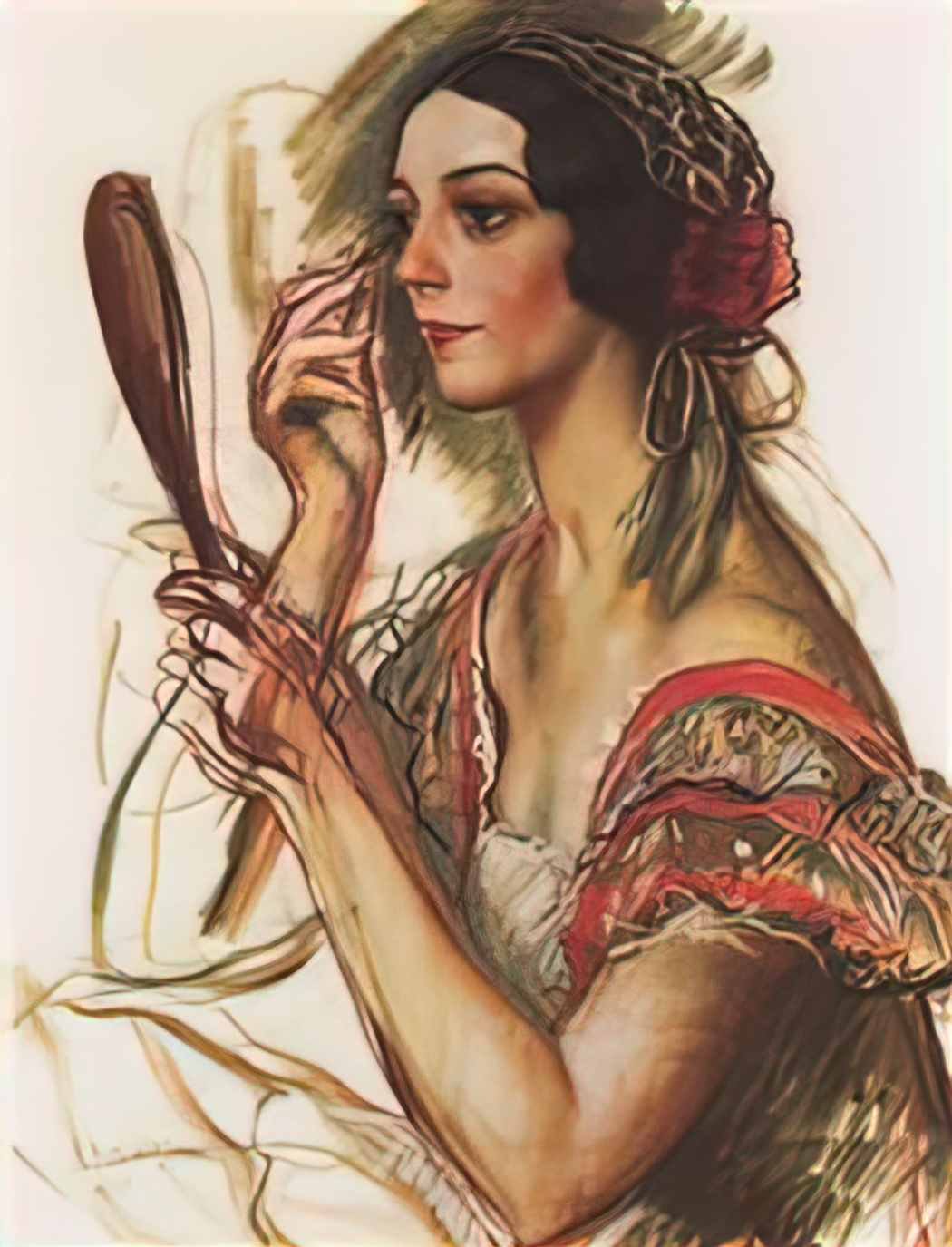 Zinaida Serebriakova in the dressing room 1924 Art A4 Photo Print