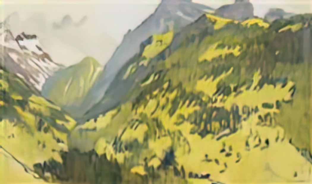 Zinaida Serebriakova in the mountains switzerland 1914 Art A4 Photo Print