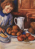 Zinaida Serebriakova katya at the kitchen table 1923 Art A4 Photo Print