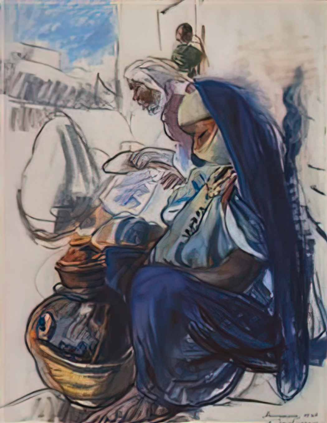 Zinaida Serebriakova marrakesh 1928 Art A4 Photo Print