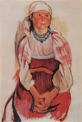 Zinaida Serebriakova moloduha maria zhegulina 1909 Art A4 Photo Print