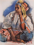Zinaida Serebriakova moor 1932 Art A4 Photo Print