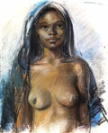 Zinaida Serebriakova moroccan girl marrakesh 1932 Art A4 Photo Print