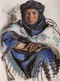 Zinaida Serebriakova moroccan in blue 1932 Art A4 Photo Print
