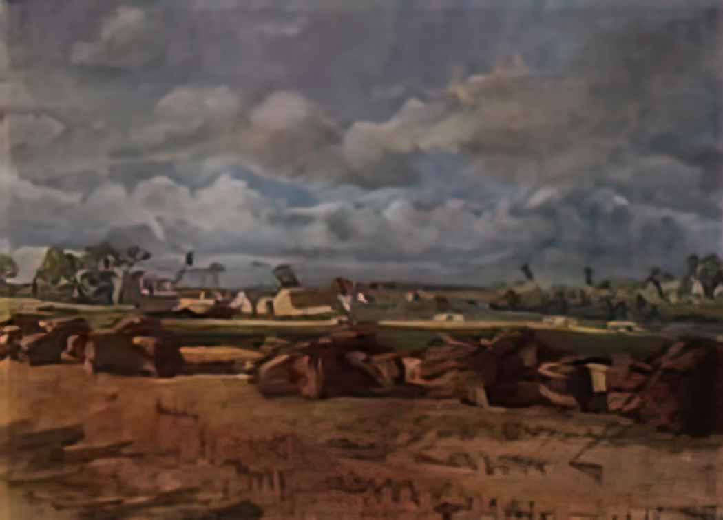 Zinaida Serebriakova mown field 1934 Art A4 Photo Print