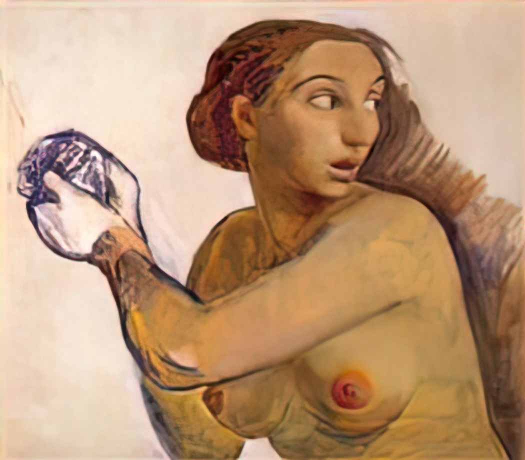 Zinaida Serebriakova nude sketch 1917 Art A4 Photo Print
