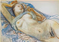 Zinaida Serebriakova reclining nude 1930 Art A4 Photo Print