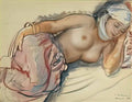Zinaida Serebriakova reclining nude 1932 Art A4 Photo Print