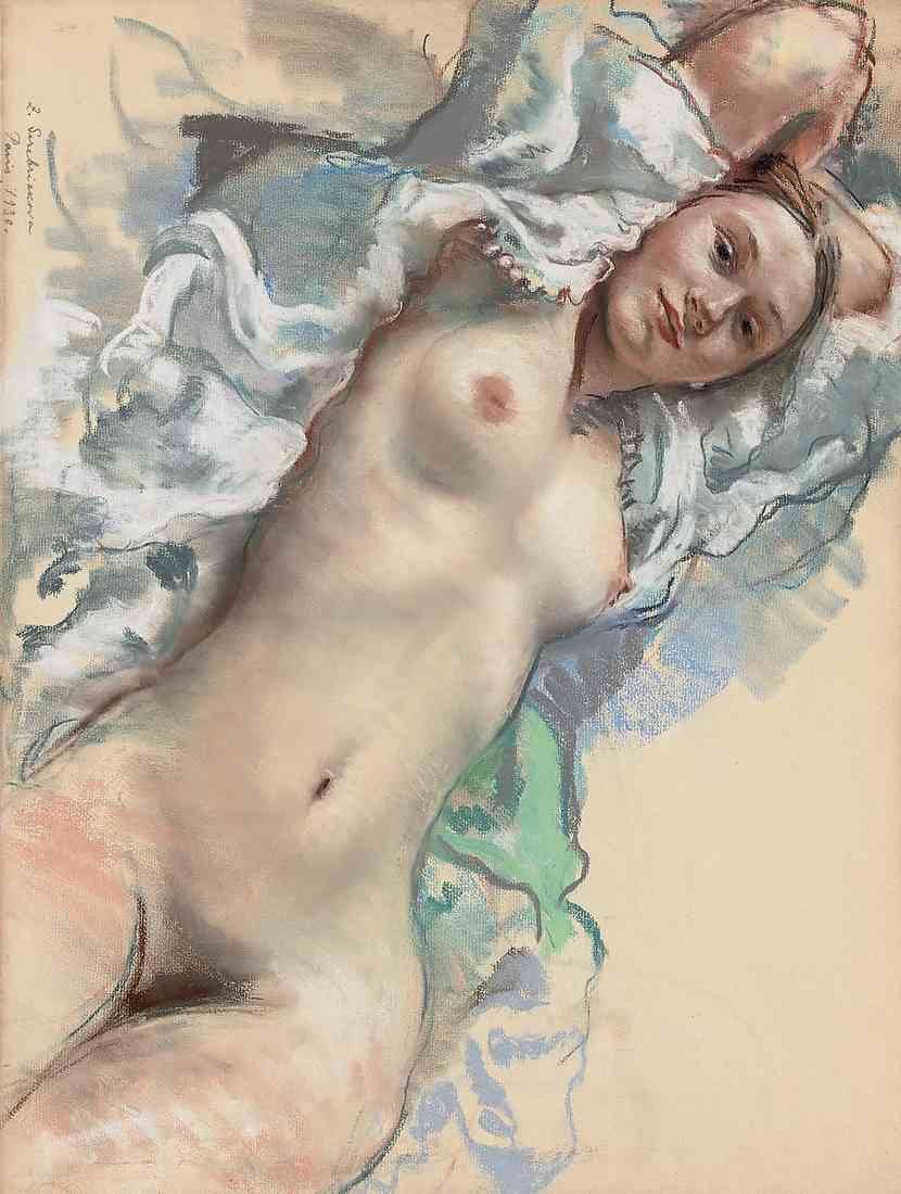 Zinaida Serebriakova reclining nude 2 A4 Photo Print