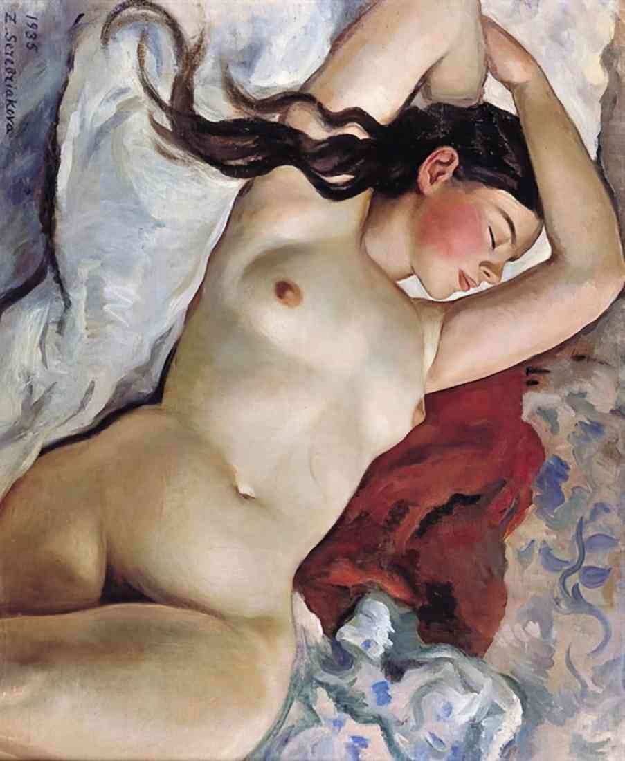 Zinaida Serebriakova reclining nude A4 Photo Print