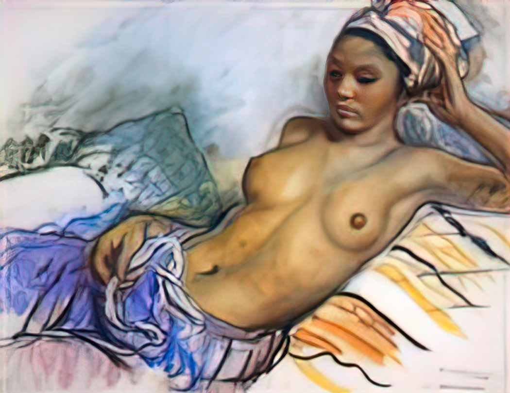 Zinaida Serebriakova resting negro marrakesh 1928 Art A4 Photo Print