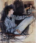 Zinaida Serebriakova self portrait 1922 Art A4 Photo Print
