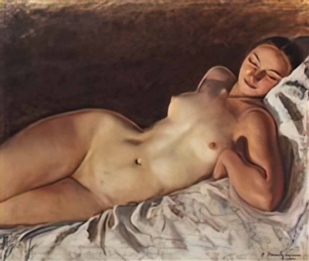 Zinaida Serebriakova sleeping nude 1941 Art A4 Photo Print