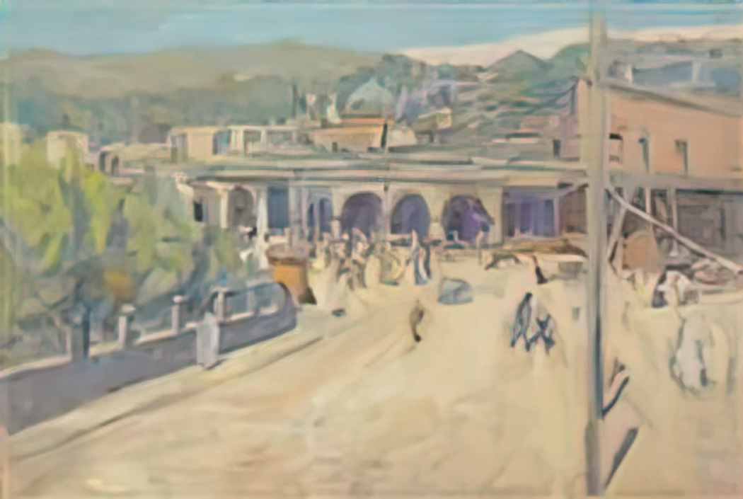 Zinaida Serebriakova square in marrakesh 1932 Art A4 Photo Print