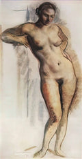 Zinaida Serebriakova standing nude 1932 Art A4 Photo Print
