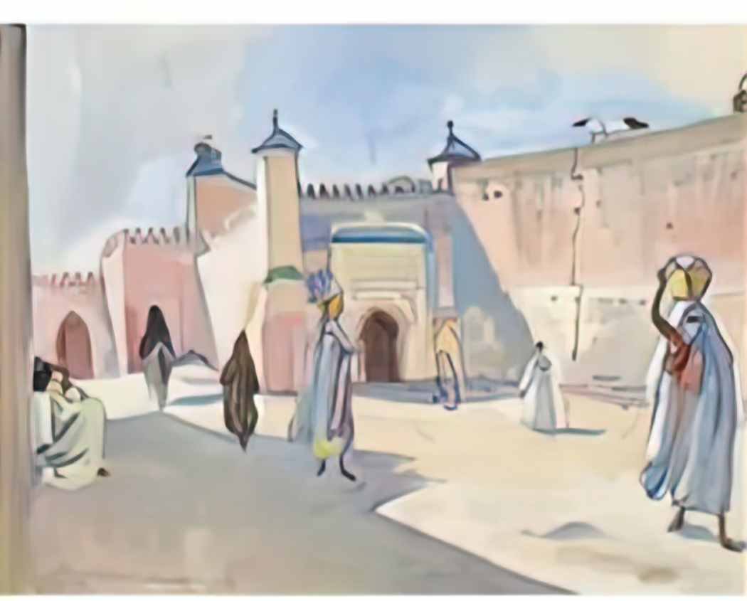 Zinaida Serebriakova street in marrakech 1932 Art A4 Photo Print