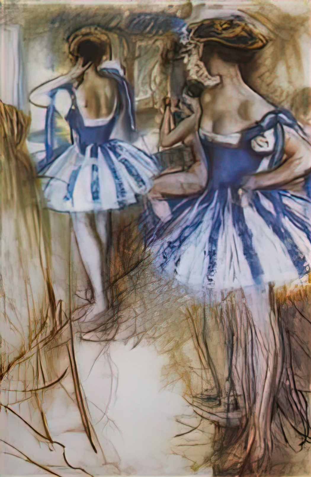 Zinaida Serebriakova two dancers 1924 Art A4 Photo Print