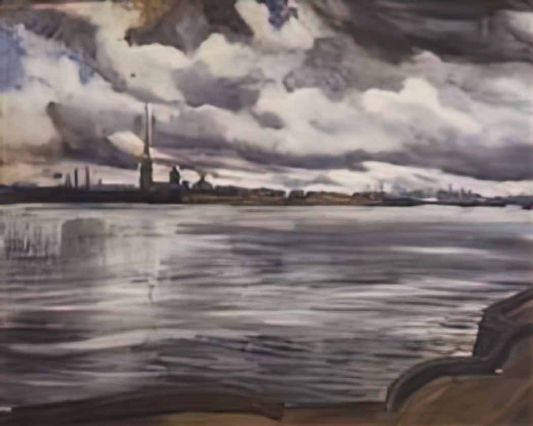 Zinaida Serebriakova view of the peter and paul fortress 1921 Art A4 Photo Print