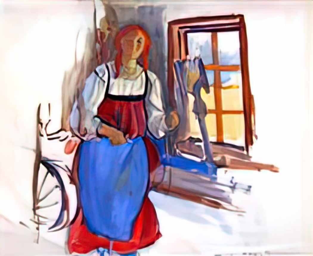 Zinaida Serebriakova young girl Art A4 Photo Print