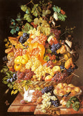 Zinnogger Leopold A Basket Of Fruit With Animals Art A4 Photo Print