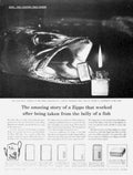 Zippo Fish Lighter 2 Vintage Retro Advert Ads A4 Photo Print