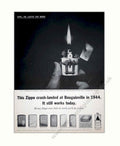 Zippo Lighter Flame Vintage Retro Advert Poster A4 Photo Print