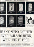 Zippo Lighter Grid Vintage Retro Advert Ads A4 Photo Print