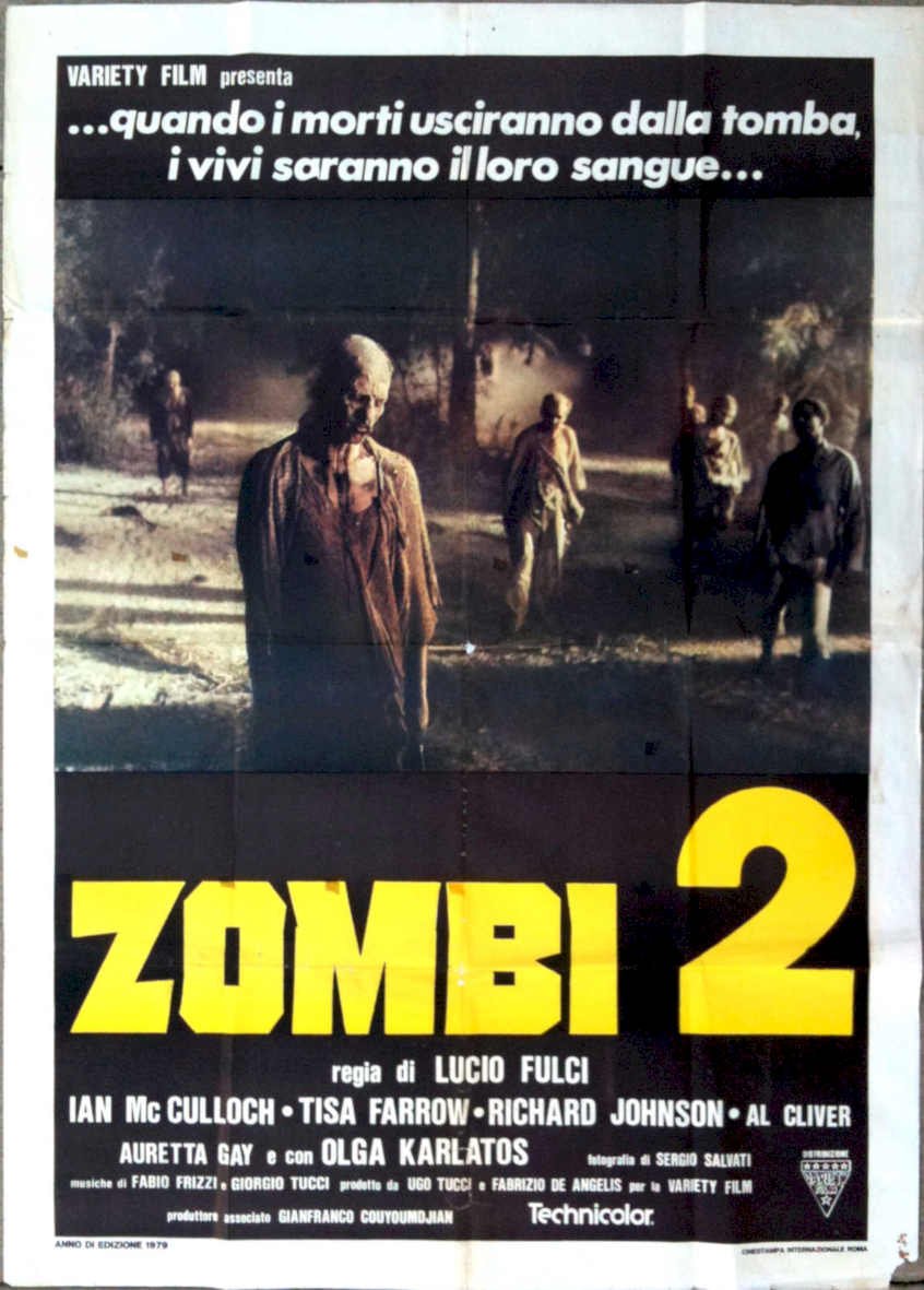 Zombi2 Vintage Retro Advert Poster A4 Photo Print