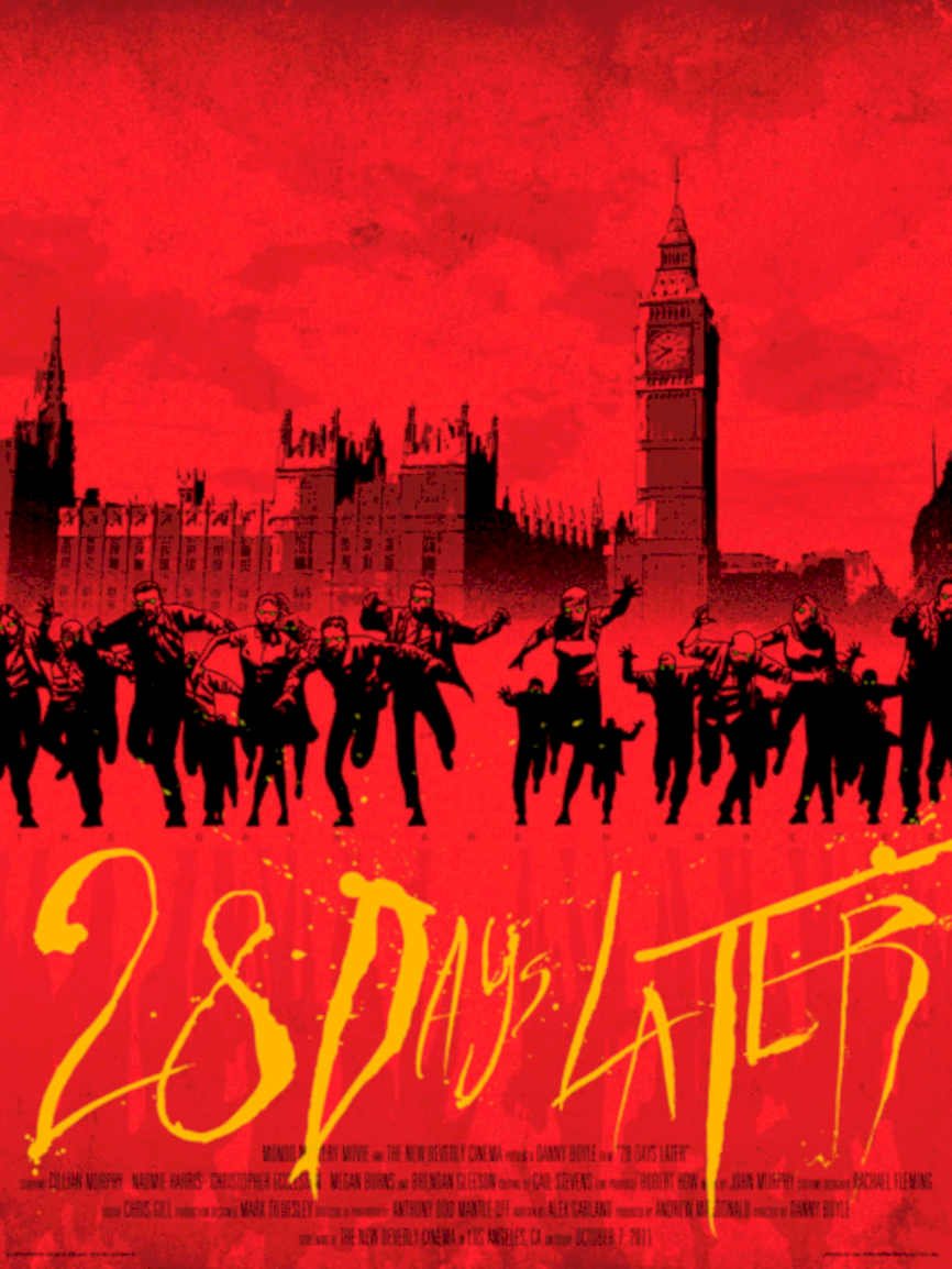 Zombie Big Ben Vintage Retro Advert Poster A4 Photo Print