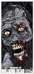 Zombie Walking Dead Vintage Retro Advert Poster A4 Photo Print