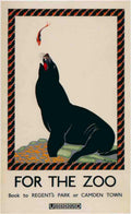 Zoo Seal Fish Vintage Retro Advert Ads A4 Photo Print