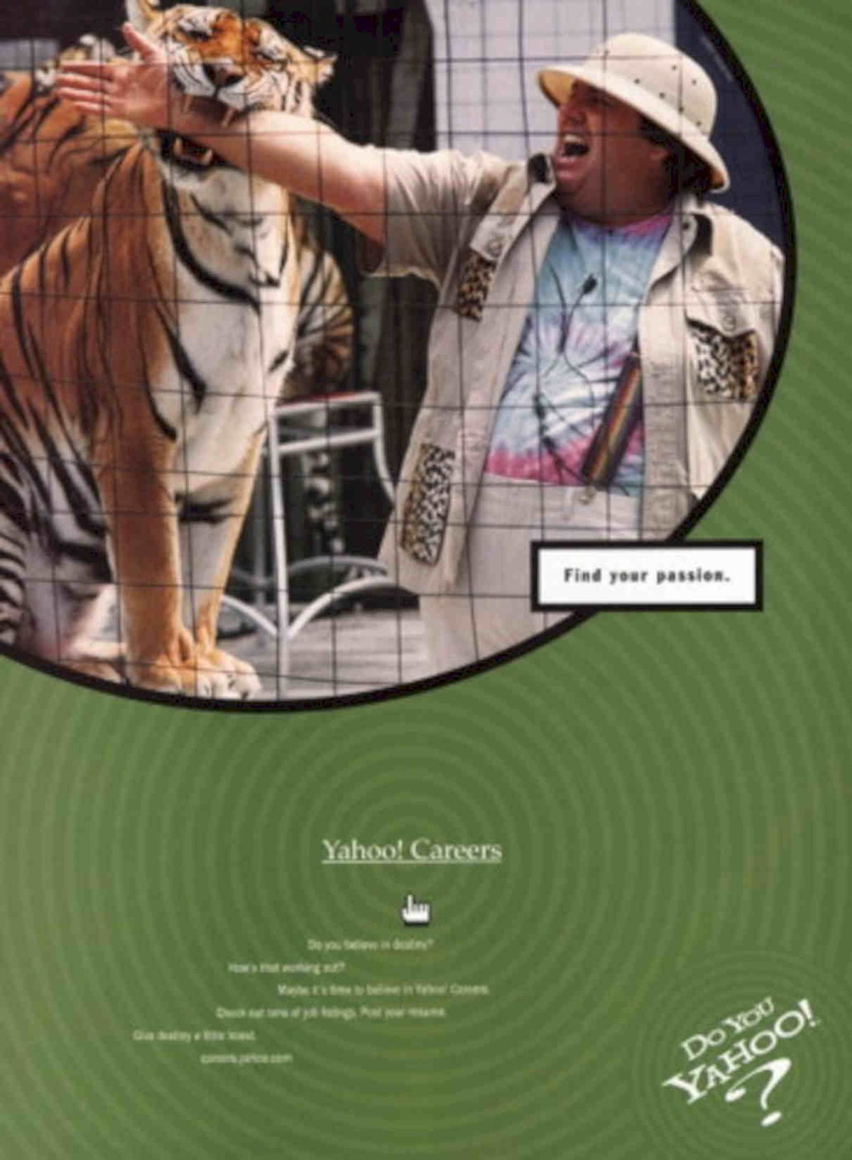 Zookeeper Tigers Yahoo Vintage Retro Advert Poster A4 Photo Print
